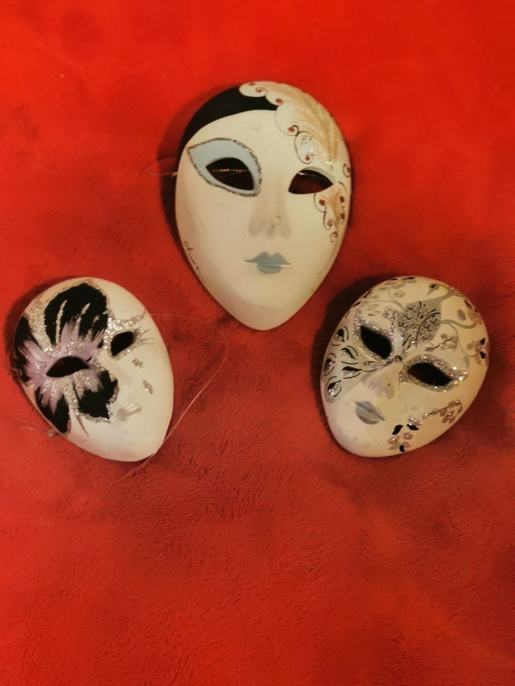 Maschere: 3 Harlekin Masken – Nuovo (secondo la descrizione) da Mellingen venduto da fra_g7y8