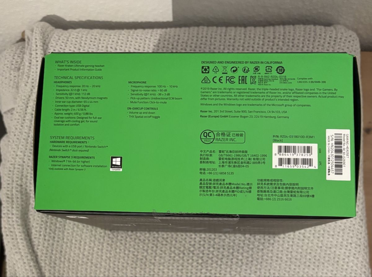 Razer Cuffie: Razer Kraken Ultimate – Usato da Schwerzenbach venduto da Erik95 6