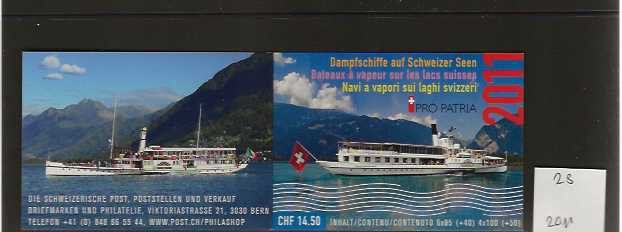 Alle Briefmarken: timbre carnet Pro Patria no. 23 de 2011 – Gebraucht aus Sorvilier von carose01