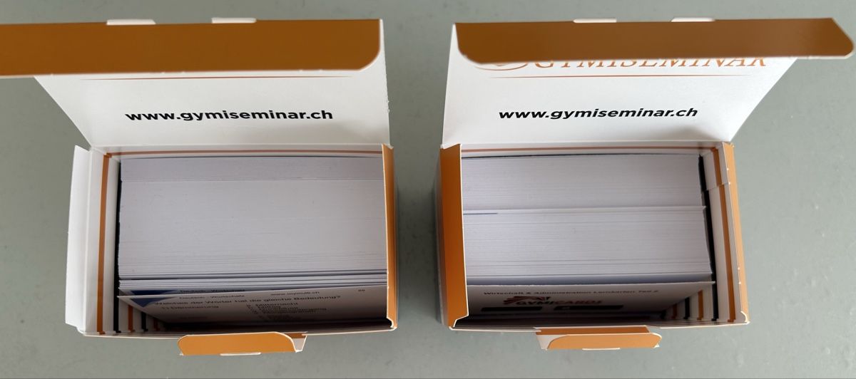 Libri: Gymicards Multicheck Wirtschaft & Administration – Usato da Schwerzenbach venduto da Cheers70 1