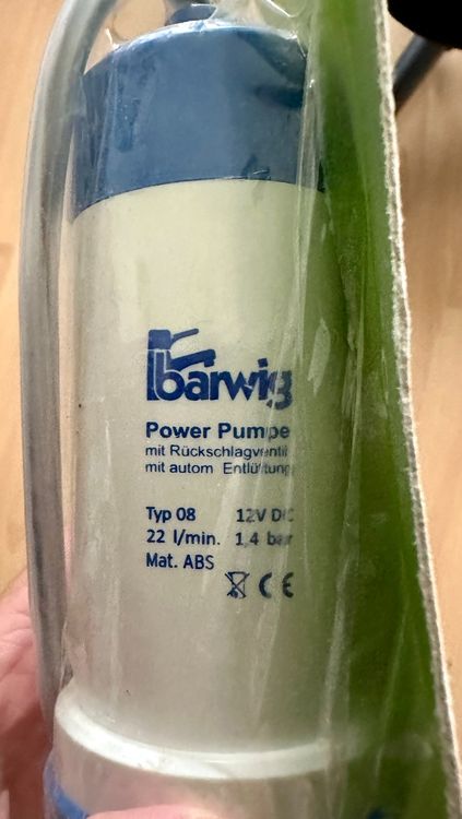 Pompes et pièces: Neue Barwig Niedervolt-Tauchpumpe Typ 08, Camping – Neuf avec emballage d'origine à Bottmingen par Matzli5 1