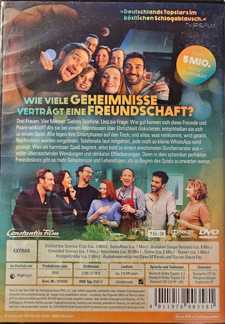 Alle DVDs: Das Perfekte Geheimnis – Gebraucht aus Wahlen b. Laufen von Cg10 1