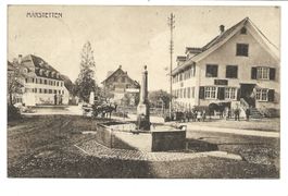 Märstetten (TG) Dorfplatz - Wirtschaft Sonne - Kutsche  1918