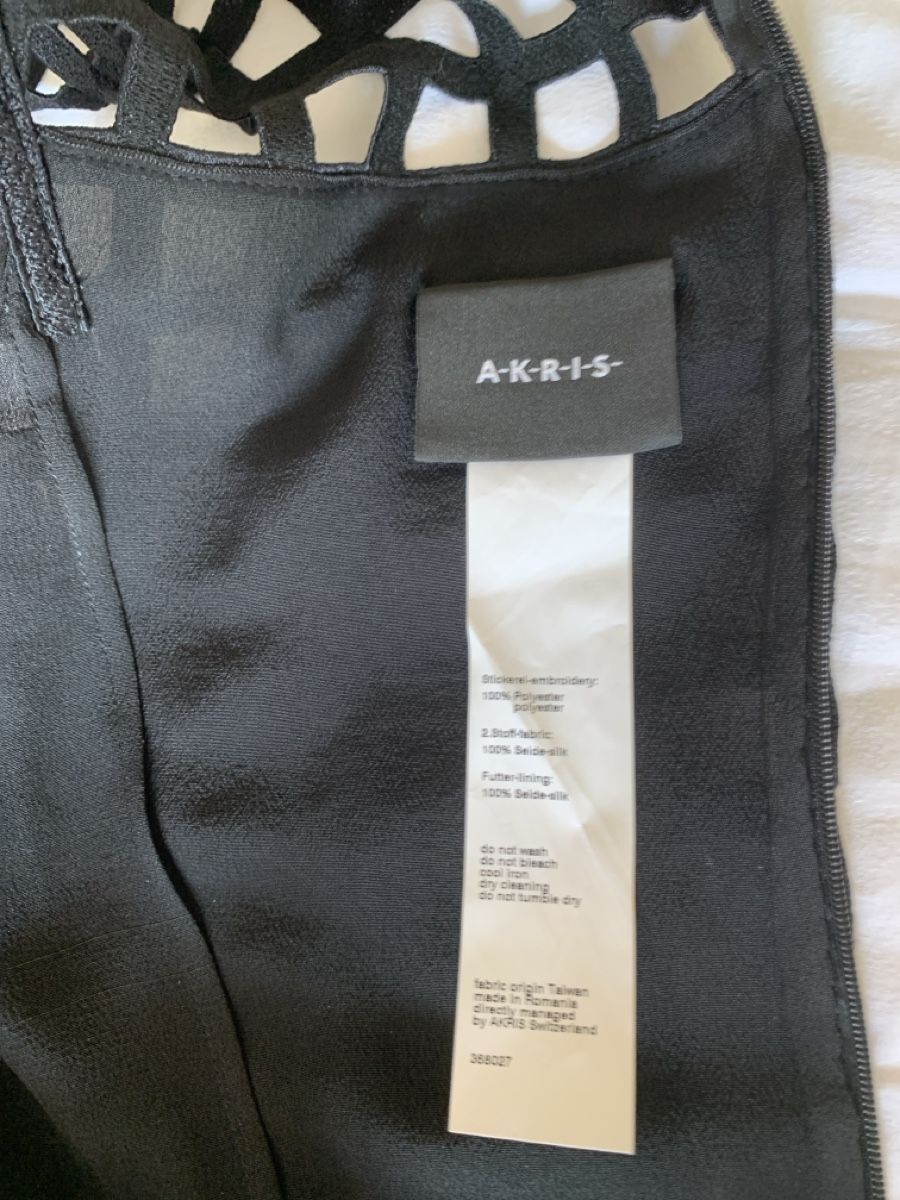Akris Vestiti: AKRIS: Exklusives Schwarzes Kleid mit Spitzen, 36, – Nuovo (secondo la descrizione) da Luzern venduto da paulablue 4