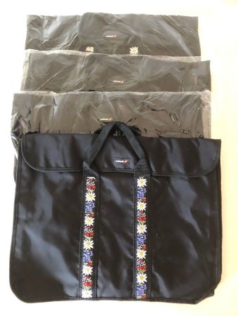 Swissairtasche mit Edelweissmuster Sammlerstück
