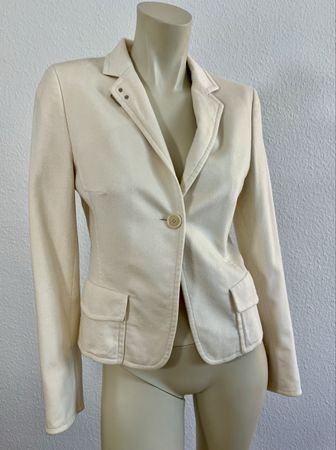AKRIS Punto Blazer Crème Gr. 34 - Top Zustand!