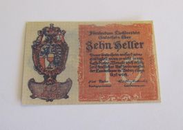 Banknote 10 Heller 1920 (Bankfrisch)