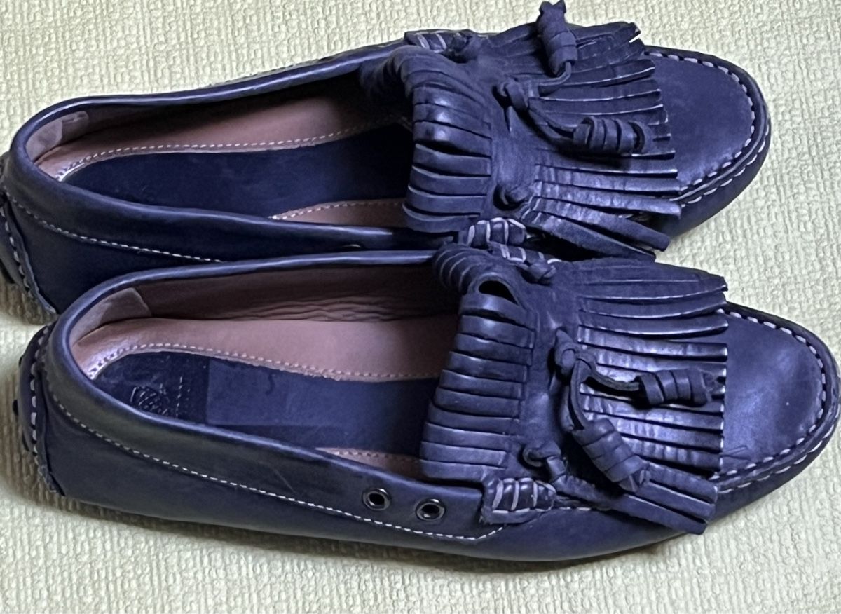 Navyboot Scarpe da donna: Mocassins Marine Navyboot, franges, taille 36-État correct – Usato da La Tour-de-Peilz venduto da Pansy02 1