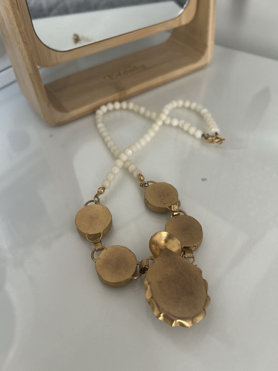 Catenine: Perlmutt Design Kette Wie Neu – Nuovo (secondo la descrizione) da St. Gallen venduto da avl_k5my 3