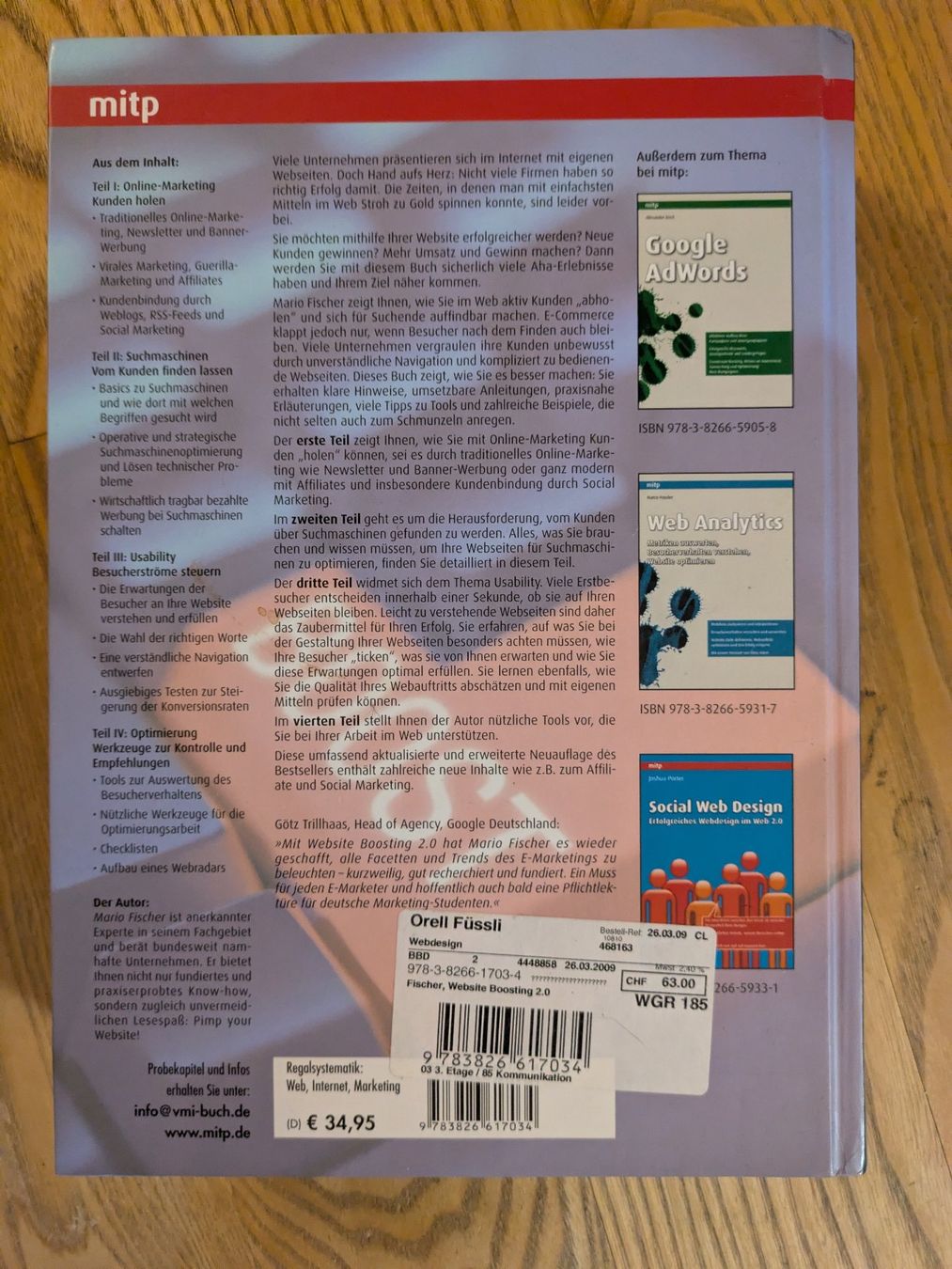 Livres: 3 Fachbücher Webdesign, JavaScript, CSS, SEO – D'occasion à Männedorf par Pacer19 1