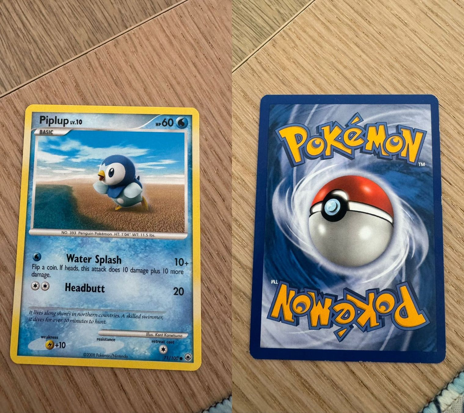 Pokémon Cartes à collectionner: Piplup – D'occasion à Chavannes-Renens par skywalker1942
