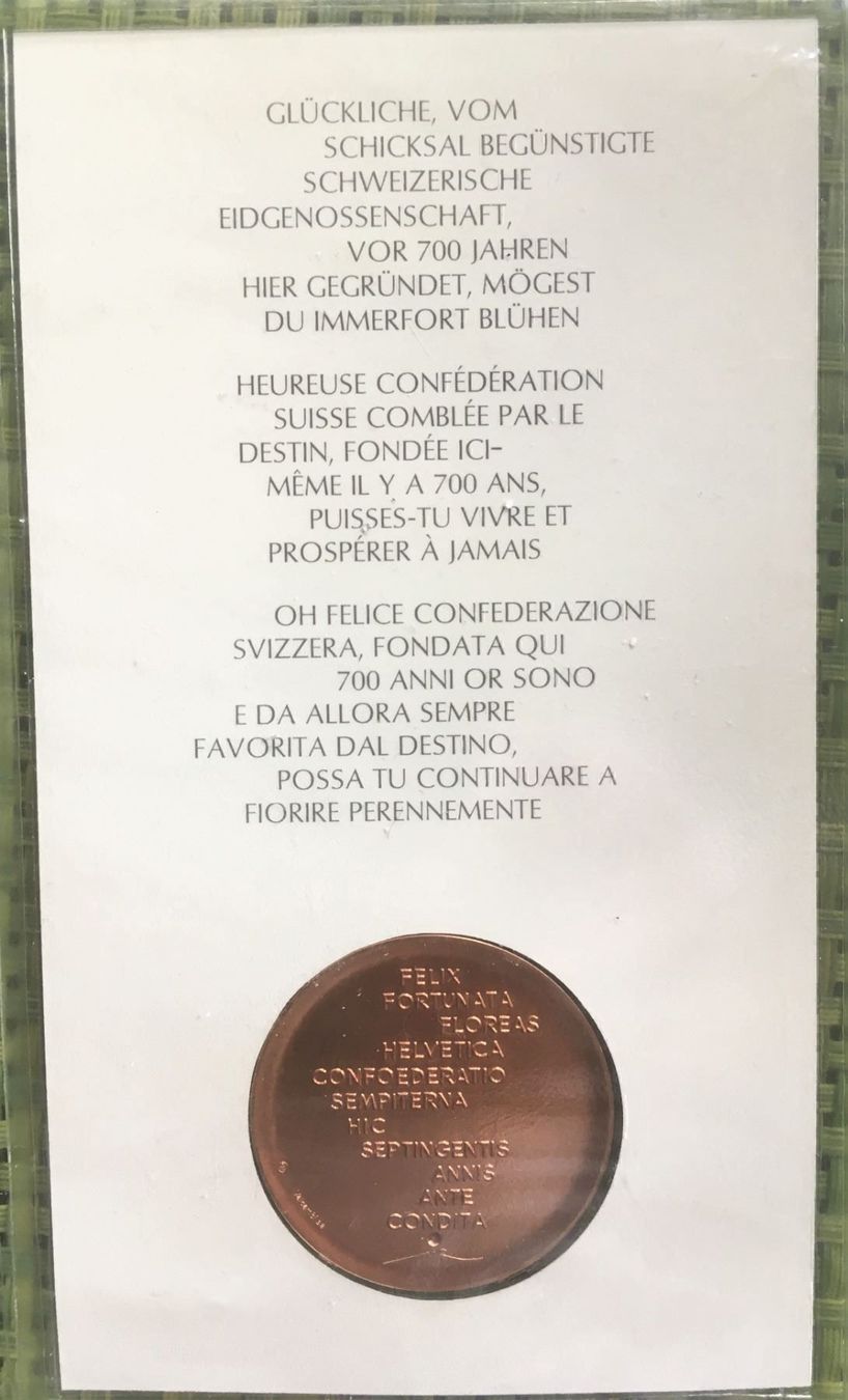 Medaillen: Jubiläums-Medaille, Bronze – Neu und originalverpackt aus Zürich von baracuda8048 1