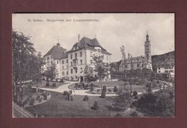 ST. GALLEN - Bürgerheim - Linsenbühlkirche - 1913