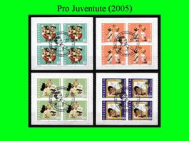 "Pro Juventute" Viererblock - Serie (2005)