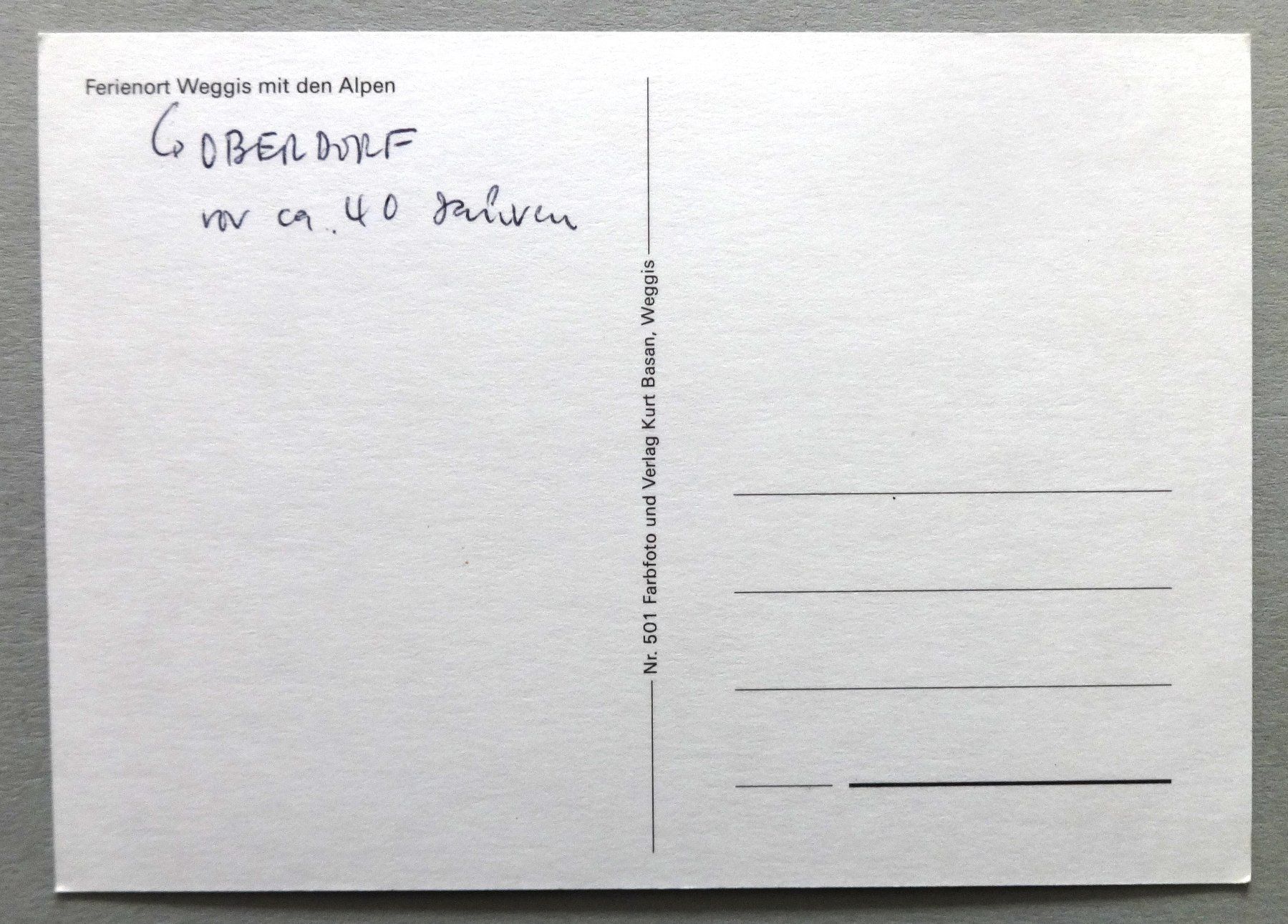 Cartes postales: Ferienort Weggis mit den Alpen – D'occasion à Fétigny par Billy2miny 1
