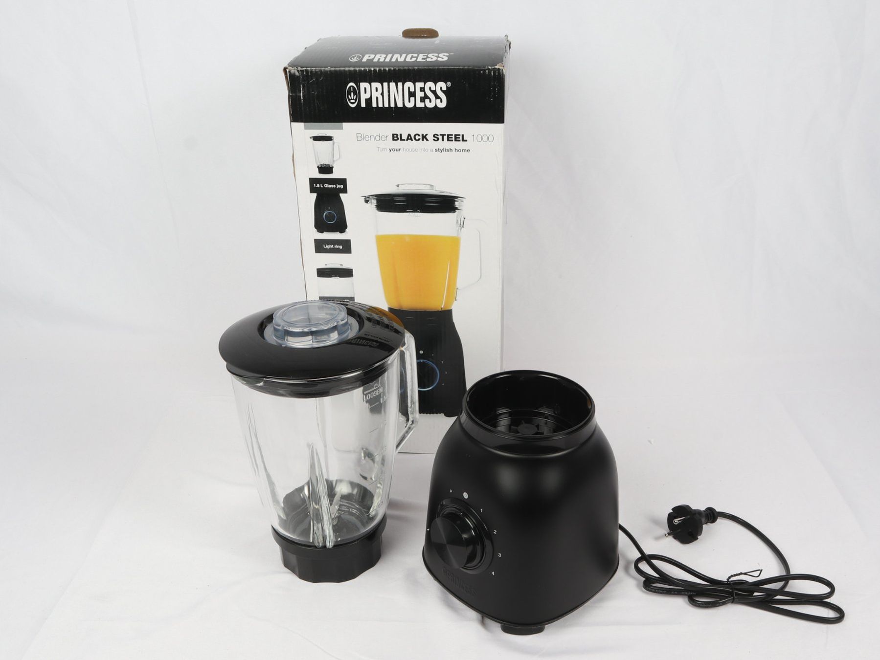 Elettrodomestici da cucina: PRINCESS Blender Black Steel 1000 – Nuovo (secondo la descrizione) da Steinen venduto da Restwert_Steinen
