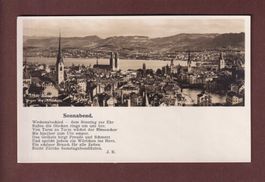 ZÜRICH gegen die Albiskette - Sonnabend - 1926