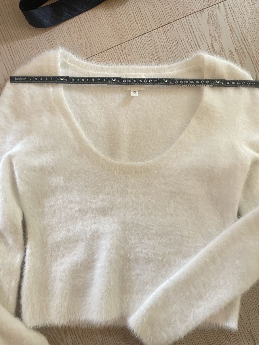 H&M Maglioni & Felpe: H&M Flauschpullover Creme mit weitem Rundhals Gr. M – Nuovo (secondo la descrizione) da Heitenried venduto da Steffundsasch 2