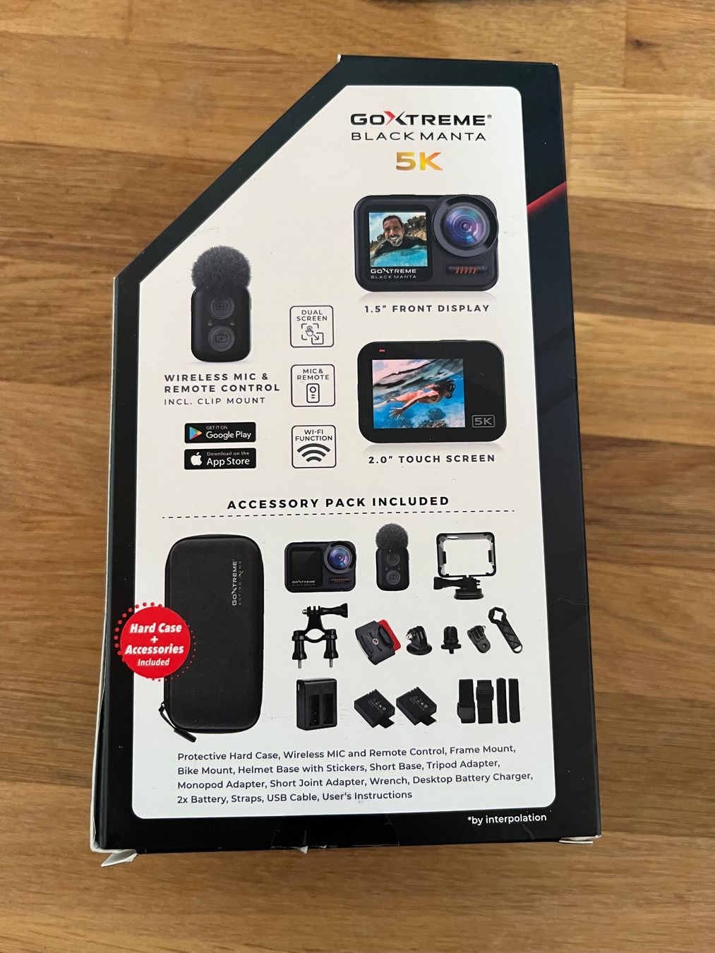 Action Cam: Ensemble complet de caméra d'action GoXtreme Black Manta 5K – Gebraucht aus Bouveret von uri_cq5w 5