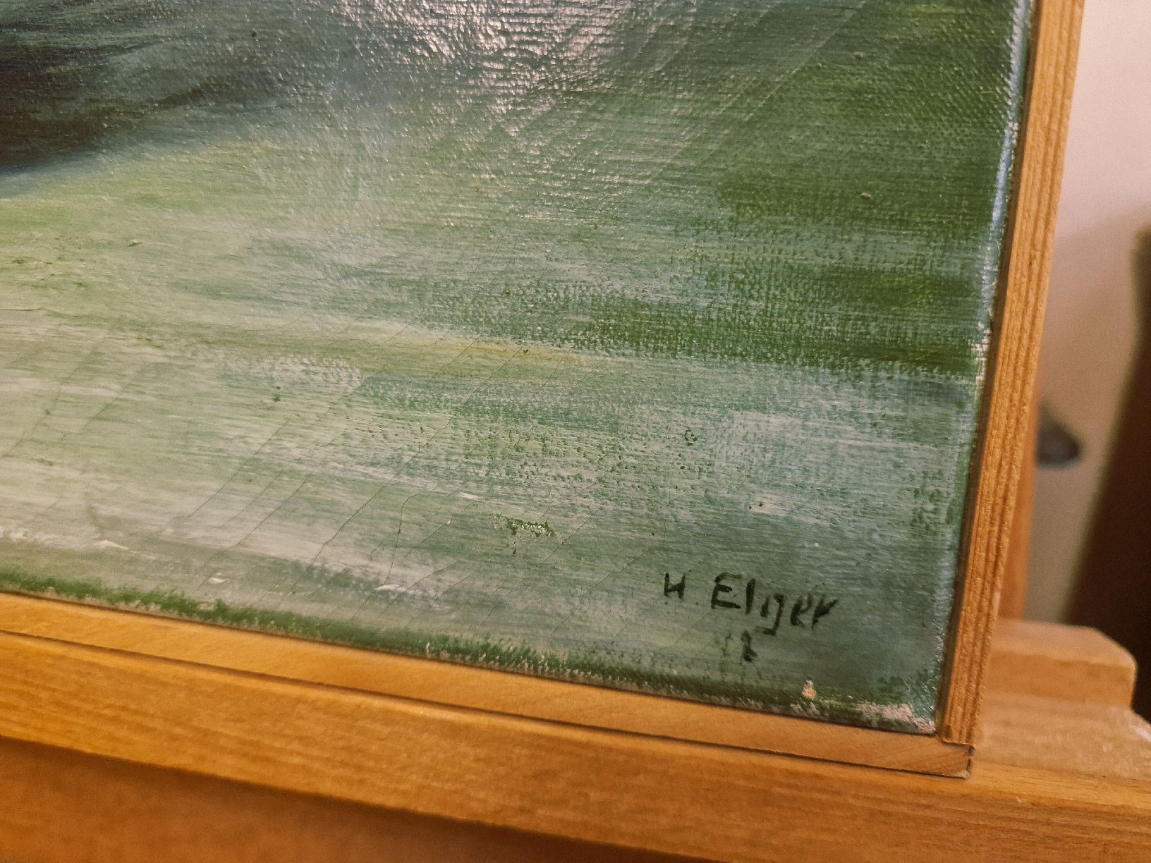 Dipinti: Öl Gemälde H. Elger Blumen in Topf – Usato da BERN venduto da Intarsia 3