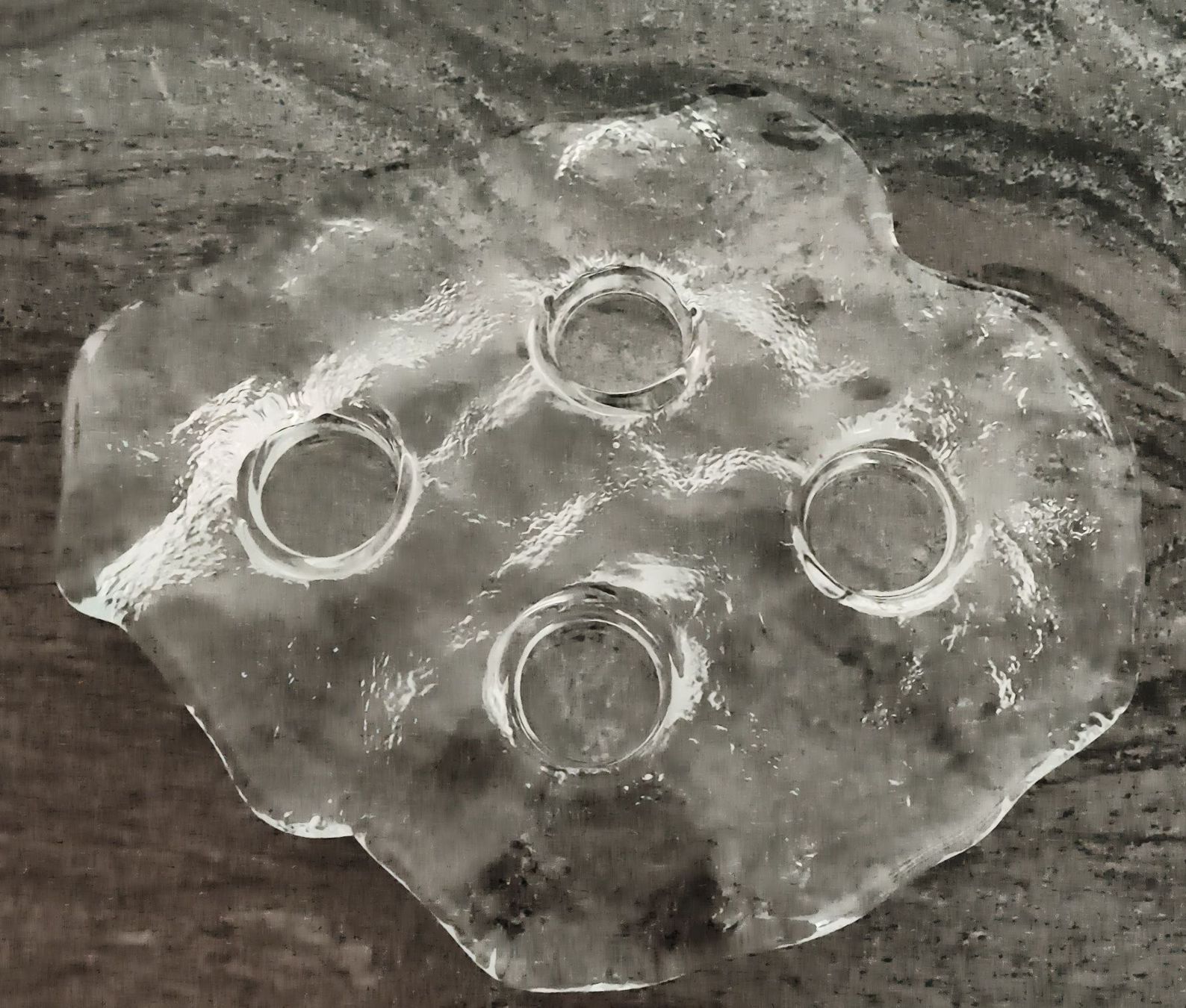 Glasi Hergiswil Portacandele: Glas Kerzenhalter Blumenform gebraucht – Usato da Binningen venduto da ire_7t9y