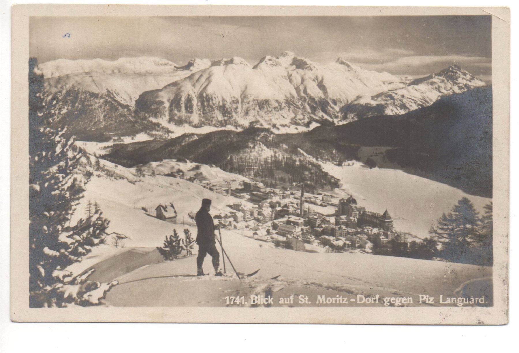 Cartoline postali: ST. MORITZ Ski-Touren-Läufer – Usato da Jona venduto da philajona