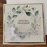 Handgemachte Hochzeitskarte, Trauung
