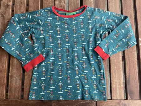 Langarmshirt Little Green Radicals Raketen Grösse 1222/128