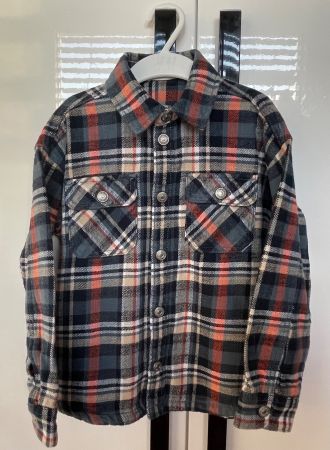 Camicia in cotone felpata