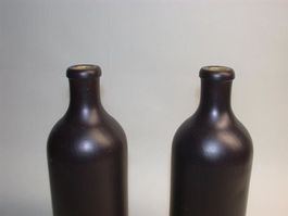 -10- glasierte Keramikflaschen / 0,75 lt