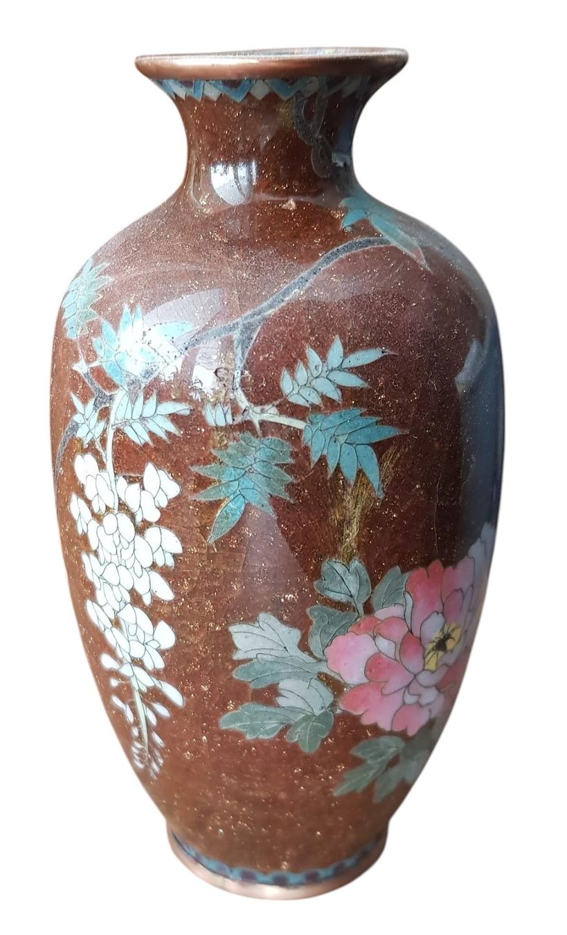 Vasen & Gefässe: Vase Japan antik Emaille Cloisonneé – Gebraucht aus Mörschwil von antiksalon21 1