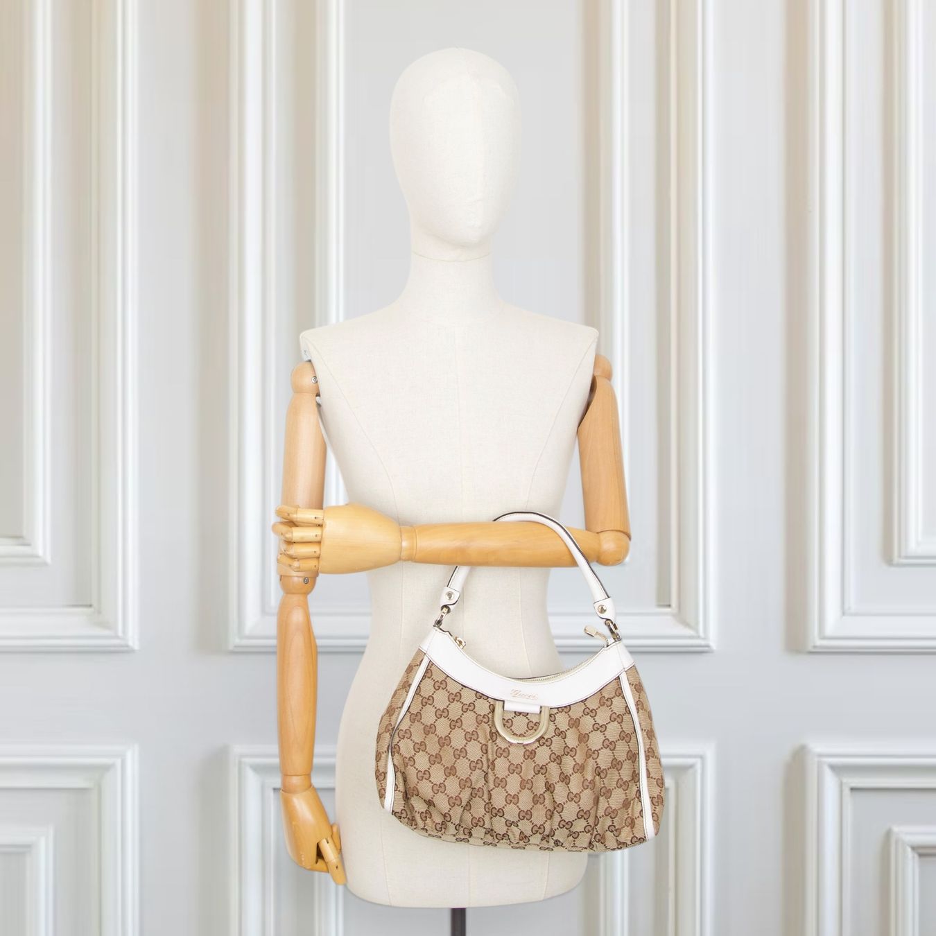 Gucci Sacs femmes: Gucci Abbey D-Ring GG weiss – D'occasion à Binningen par Designerlabels 2