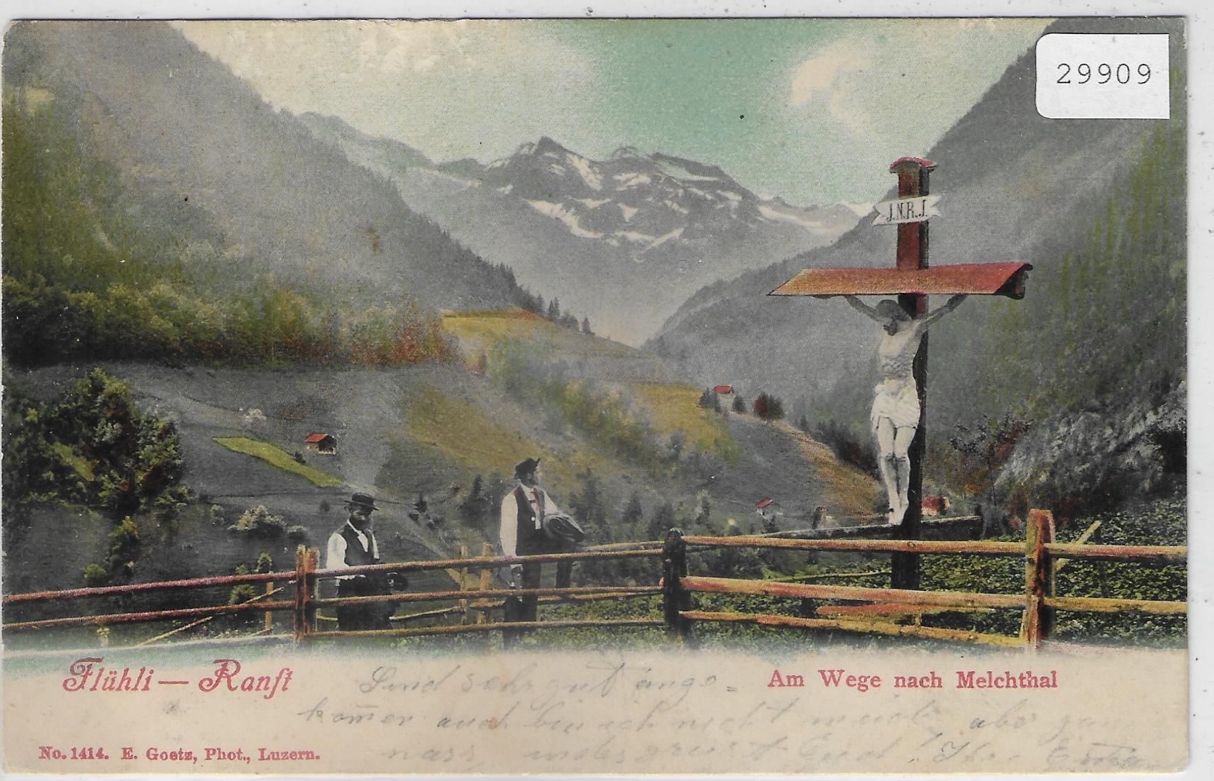 Ansichtskarten: Flühli-Ranft - Am Wege nach Melchthal – Gebraucht aus Ettingen von Kartenplanet