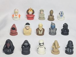 15x Disney Star Wars Sammel Figuren - Mini Büsten - Stempel