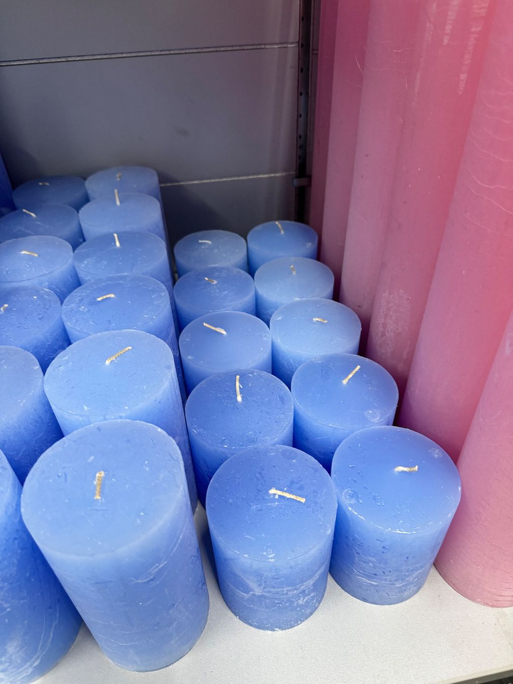Candele: 048 Posten Raureif Kerzen hellblau aus Liquidation – Nuovo (secondo la descrizione) da Derendingen venduto da Meisterstuecke 4