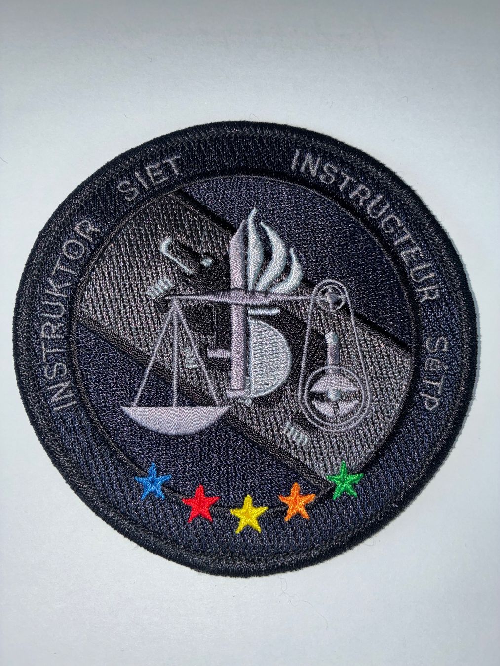 Schweizer Armee Toppe: Original Patch Instruktor Siet – Usato da Oberiberg venduto da reimet