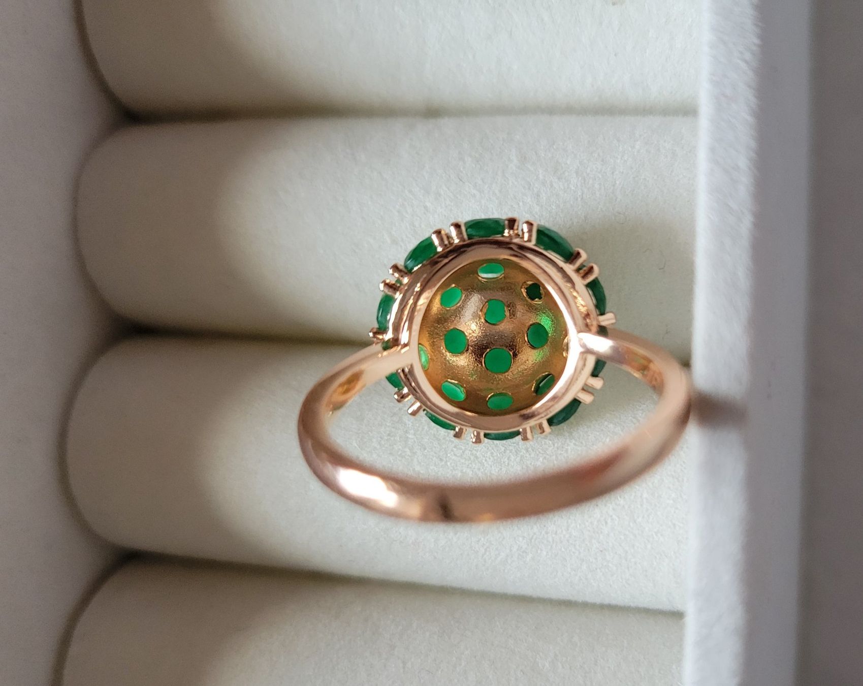 Anelli: Bague avec émeraude synthétique – Usato da Bernex venduto da Dariafr 2