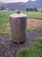 Süssmost Drucktank Druckfässli Suuser Chromstahl ca125Liter