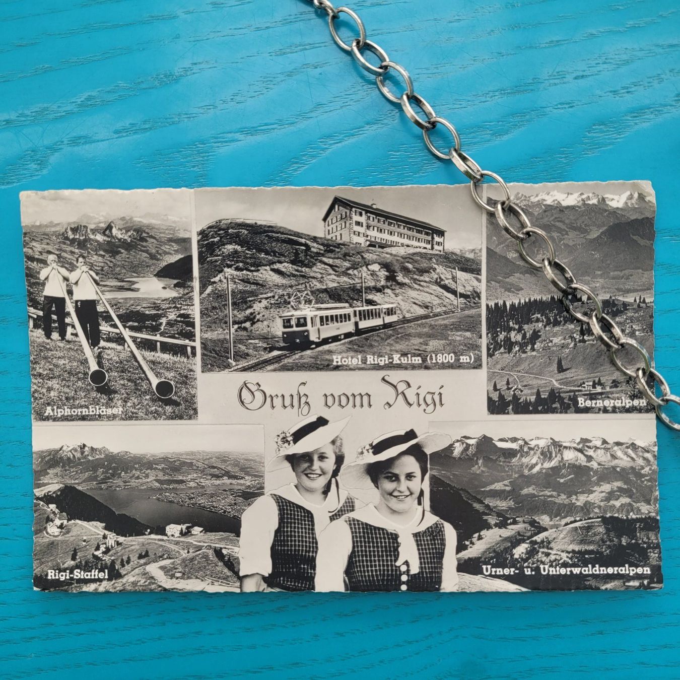 Cartoline postali: Rigi - gelaufen 1956 – Usato da SCHÜBELBACH venduto da CoKaHa