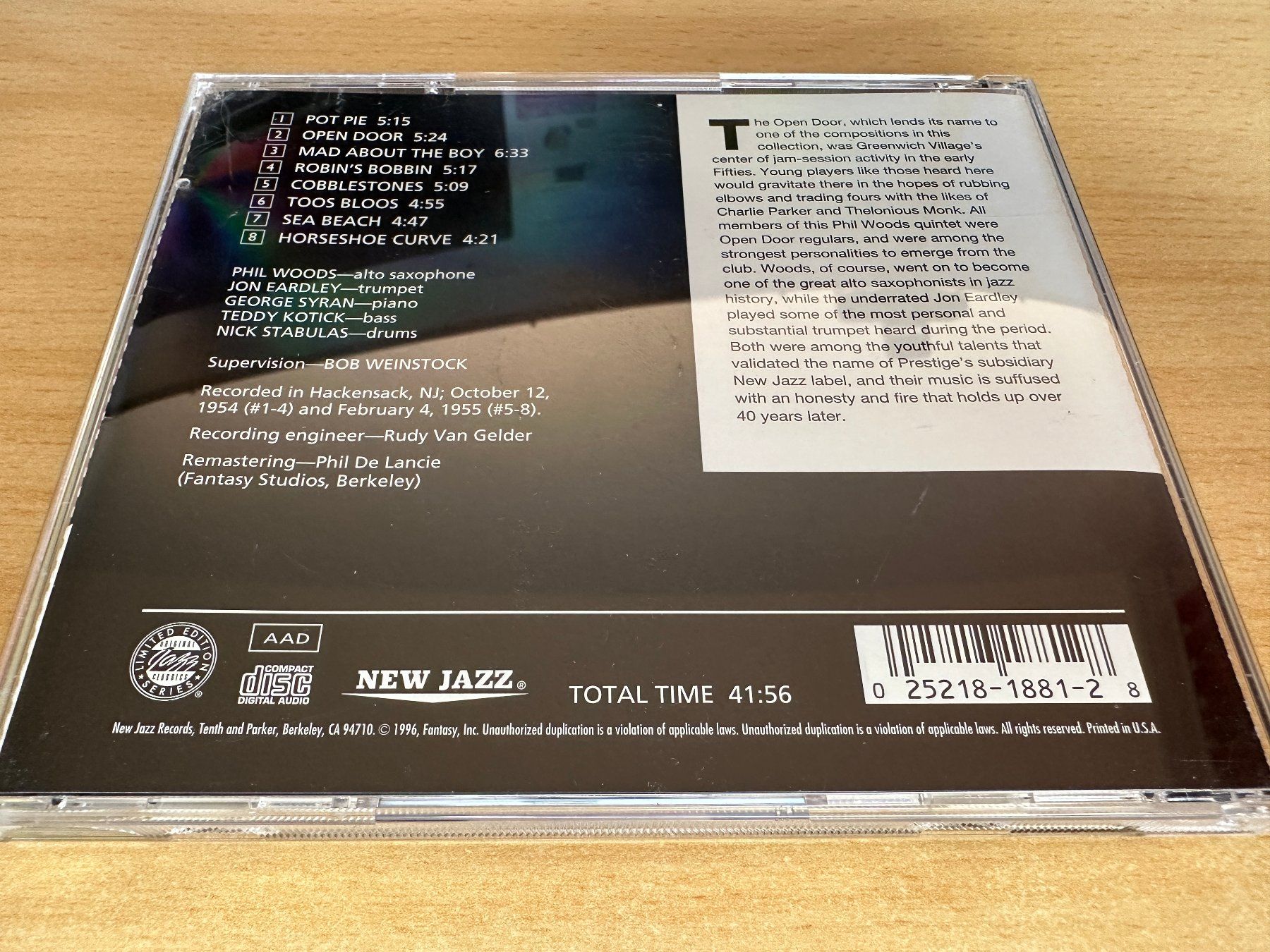CD: Phil Woods With Jon Eardley – Pot Pie – Difettoso da Rikon im Tösstal venduto da Alpenmutz 1