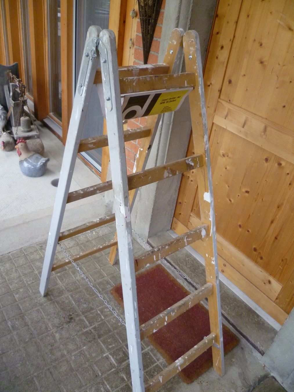 Scale: Holzleiter  Malerbockleiter 2 X 5 sprossen – Usato da Melchnau venduto da Lumax0 1