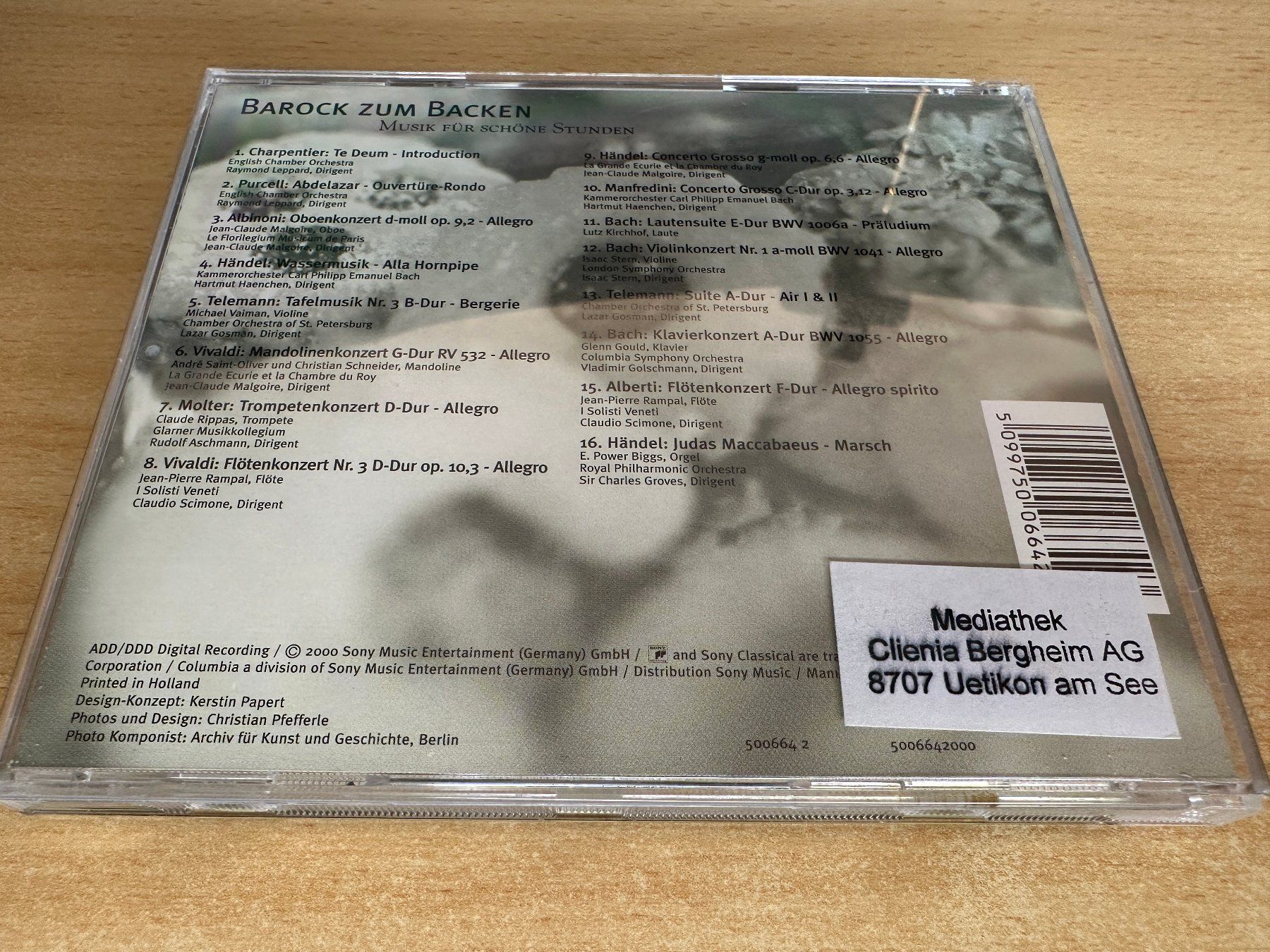 CDs: D4 Various - Barock Zum Backen – Gebraucht aus Rikon im Tösstal von Alpenmutz 1