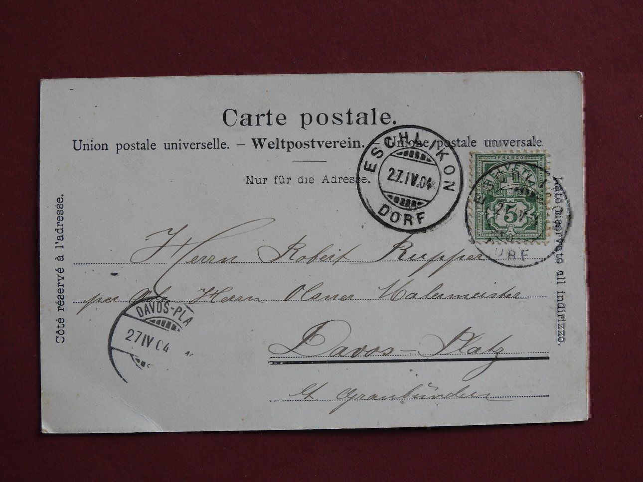 Cartoline postali: Gruss aus Eschlikon – Usato da Rain venduto da 999-800-K 1