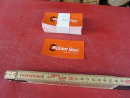100 x Bühler Bau Triesenberg Sticker