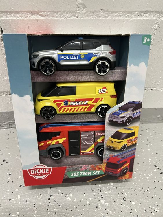 Dickie Toys SOS Team Set, 3 Fahrzeuge, Neu & OVP! (Neu und ...