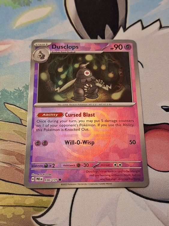 Pokemon Prismatic Evolution Dusclops Masterball Reverse Holo (Gebraucht ...