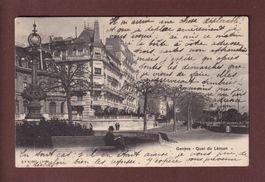 GENEVE - Quai du Léman - 1905 CPN