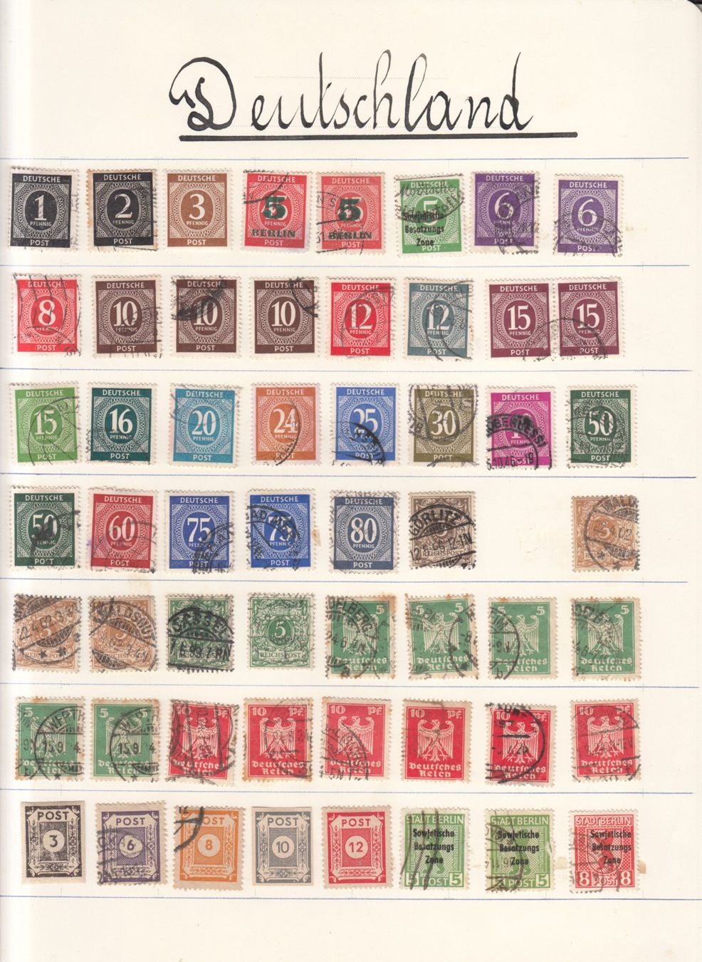 Tutti i francobolli: Teilsammlung Deutschland – Usato da Bürglen TG venduto da StampGraf 1