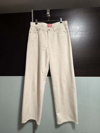 JJXX Jeans Wide Low Waist beige W29 L32 guter Zustand