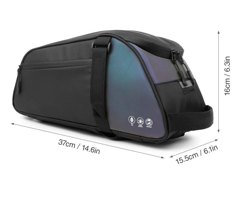 Borse: Wasserdichte MTB Gepäckträgertasche mit Reflektor – Nuovo e nell'imballaggio originale da Genève venduto da Anna-38 8
